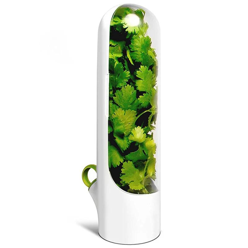 Vanilla Storage Vanilla Fresh Box Vanilla Fresher Cilantro Asparagus Vegetable Fresh Cups Refrigerator Storage1/PC