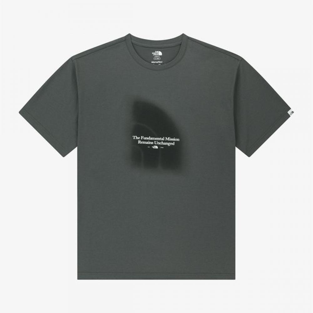 

The North Face Misty Logo Short Sleeve Round Tee Dark Gray Nt7ur13k DARK GRAY/115