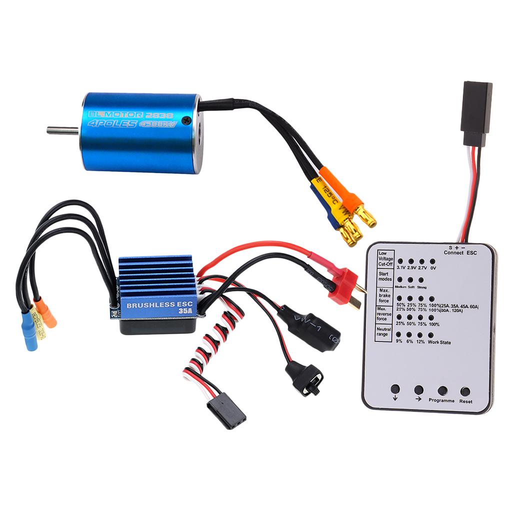 Moteur sans Brosse de Voiture RC 3650 4500KV avec Contrôleur de Vitesse électrique 60A pour Mise à Niveau de Voiture 1/10 RC Moteur sans Brosse de Voiture RC 3650 4500KV avec Contrôleur de Vitesse électrique 60A pour Mise à Niveau de Voiture 1/10 RC