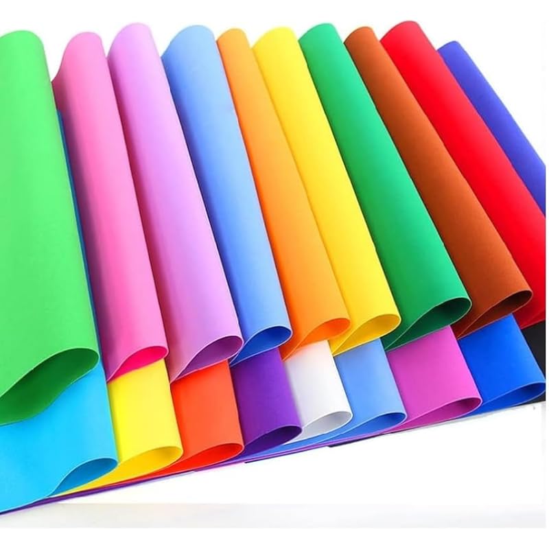 Eclet 100 Pieces Colour Sheets Copy Printing Papers/Art and Craft Paper A4 Sheets Double Sided Coloured Origami Folding