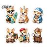 Festive Decoration for Kids 2026 Corgi Christmas Advent Calendar, 24 Days Acrylic Dog Ornaments Countdown 2D Party Favors Holiday Pendants Xmas Tree,