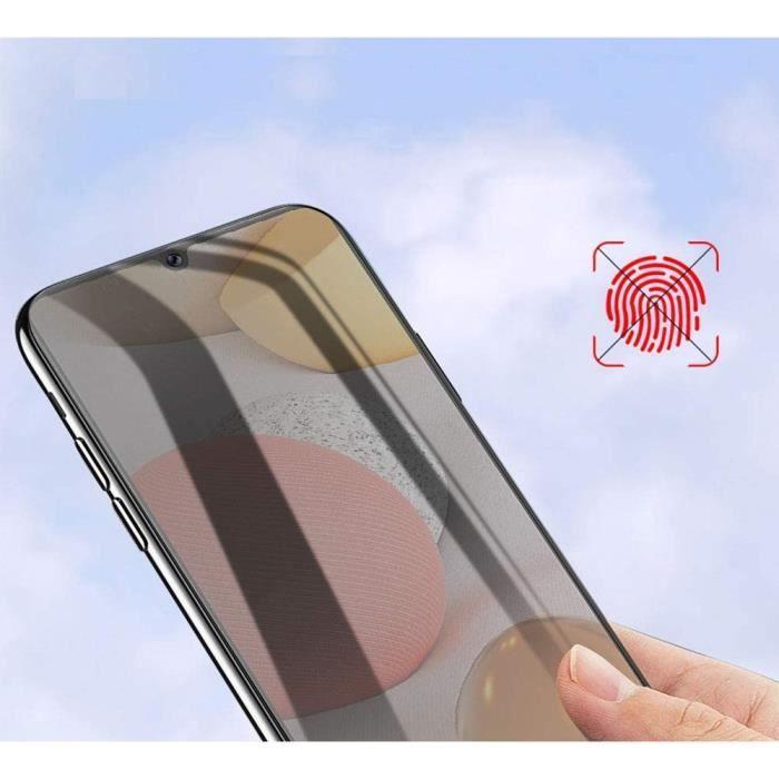 Screen Protector - PHONILLICO - Samsung Galaxy A42 - Pack 2 - Black - Anti-spy