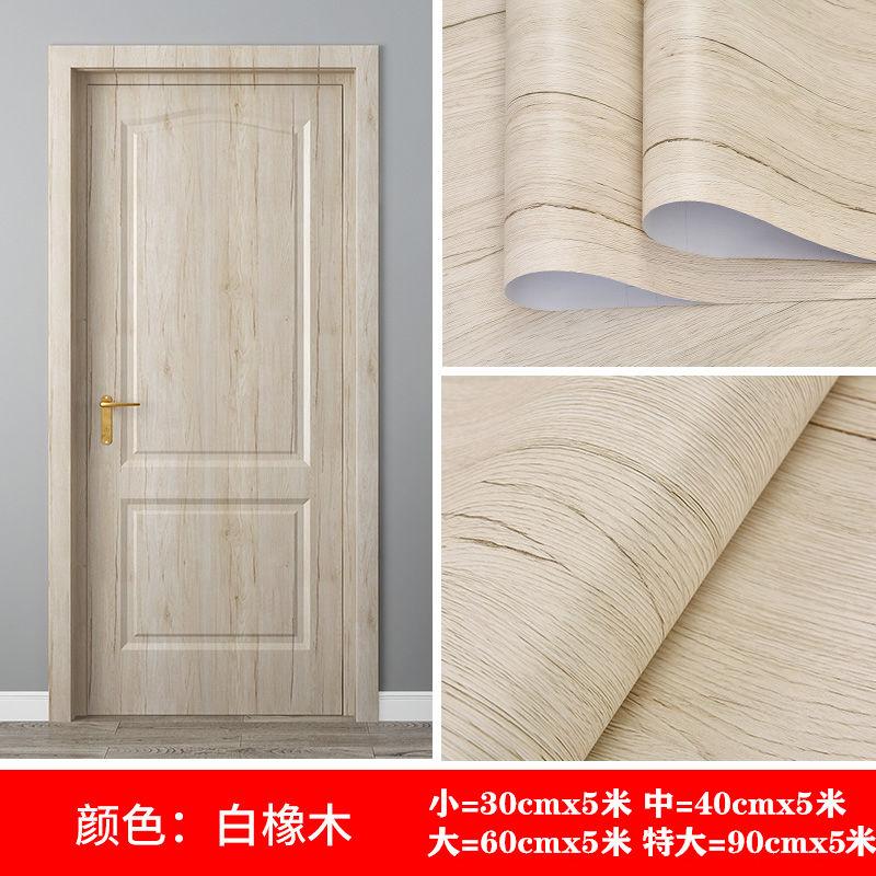Selbstklebende Holzmaserung Tapete Tür Möbel Kleiderschrank Schrank Renovierungsaufkleber Wasserdicht Heimdekor Abziehen und Aufkleben PVC