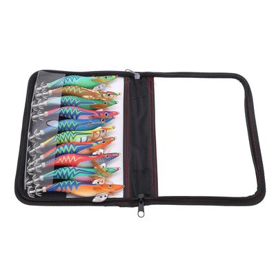 Squid Jig Fishing Baits with 3D Lifelike Eyes Outdoor Luminous Tail Saltwater Shrimp Lures3.5#