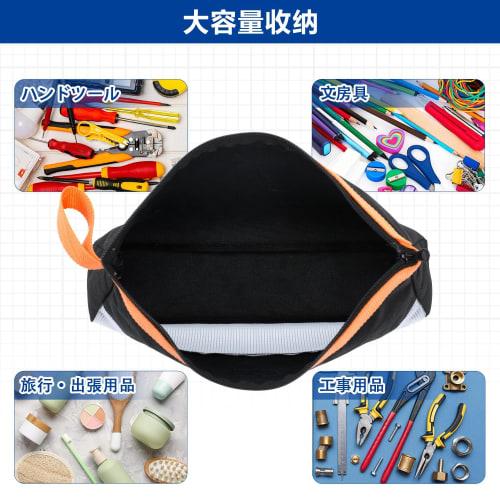 WISEPRO Tool Bag, Tool Pouch, Small, Waterproof, with Transparent Window, Wear-Resistant Oxford Fabric, Handle, Small Organizer for Repairs, Electrica