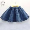 2018 Girls' Washed Denim Skirt with Rivets - All-Match Children's Short Skirt
