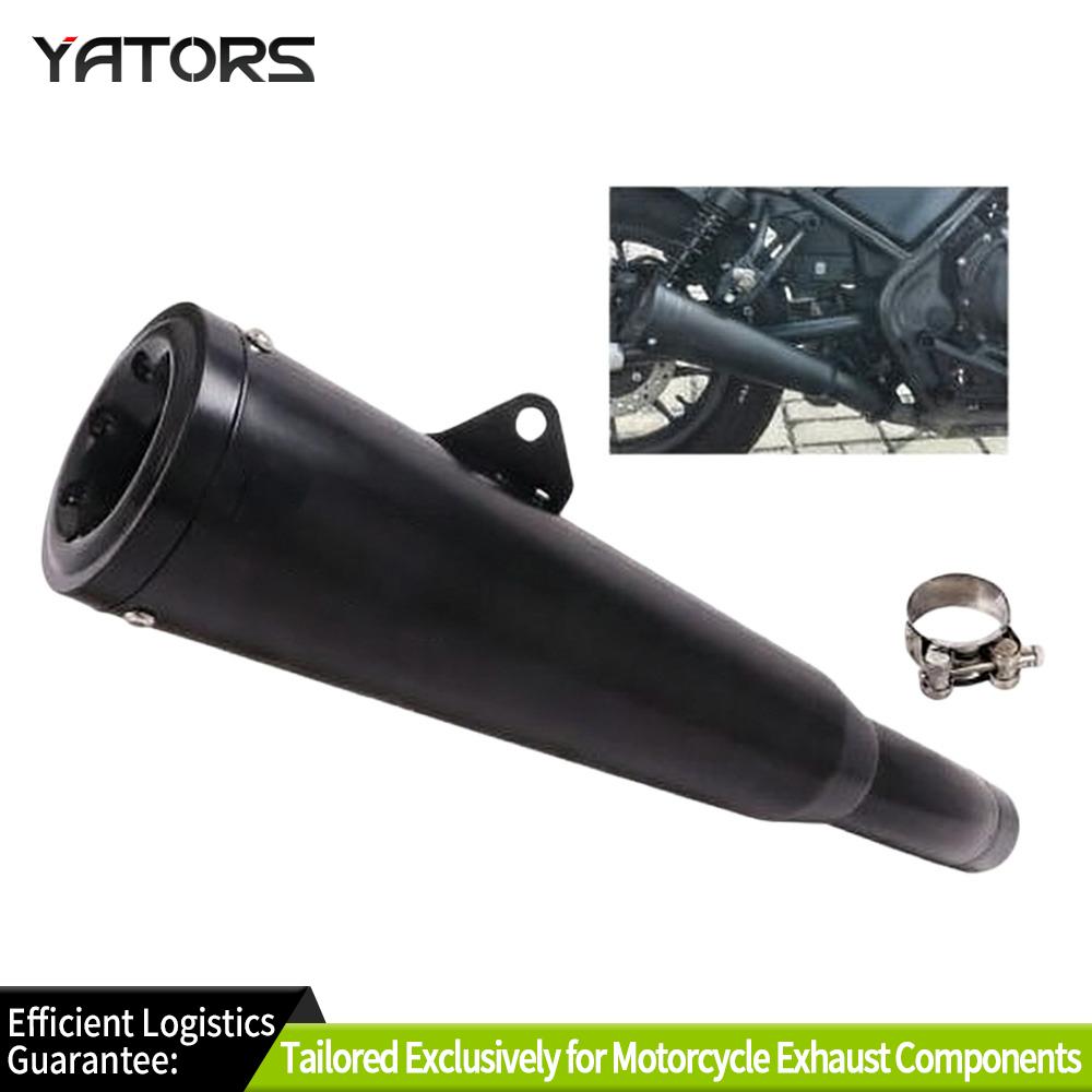 Exhaust Systems Slip For Honda Rebel 500 300 CM500 CM300 2017-2021 Black Exhaust Mid Tail Pipe Exhausts Pipes