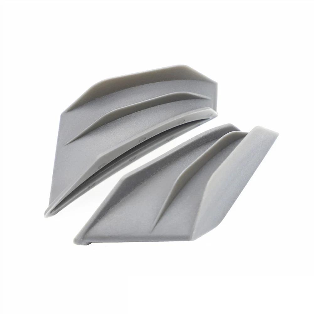 

2 шт. мотоциклетный спойлер крыло крылышко аэродинамическая декоративная наклейка для Suzuki Honda Yamaha SMAX155 Kawasaki серый