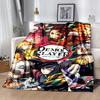 1pc Blanket Demon Slayer characters1 Print Design, Lightweight Blanket for Sofa, Bed- Soft &Warm, Gift for All Seasons like Christmas, Halloween