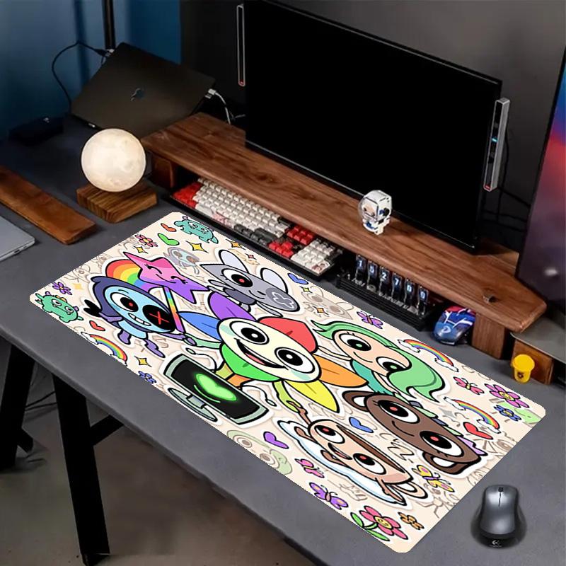 Dandy's World Print Mouse Pad, Anti‑Slip Desktop keyboard Mat, for PC Laptop Gaming Working Daily Use, Cool Festival Surprise Gift