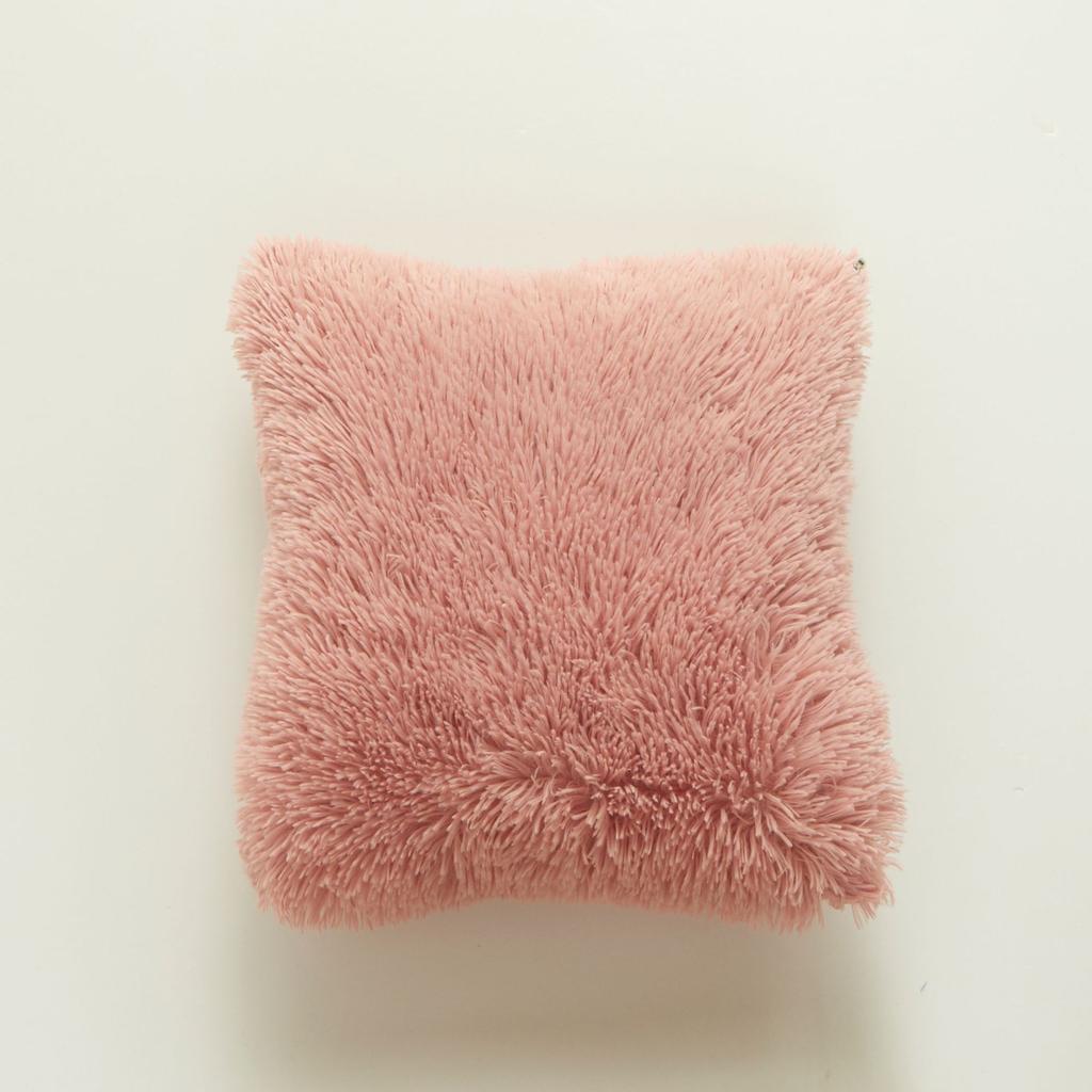 Korean Plush Pillow Cover, Crystal Plush Sea Lion Pillow, Soft and Comfortable Solid Color Creative Cushion Cover
