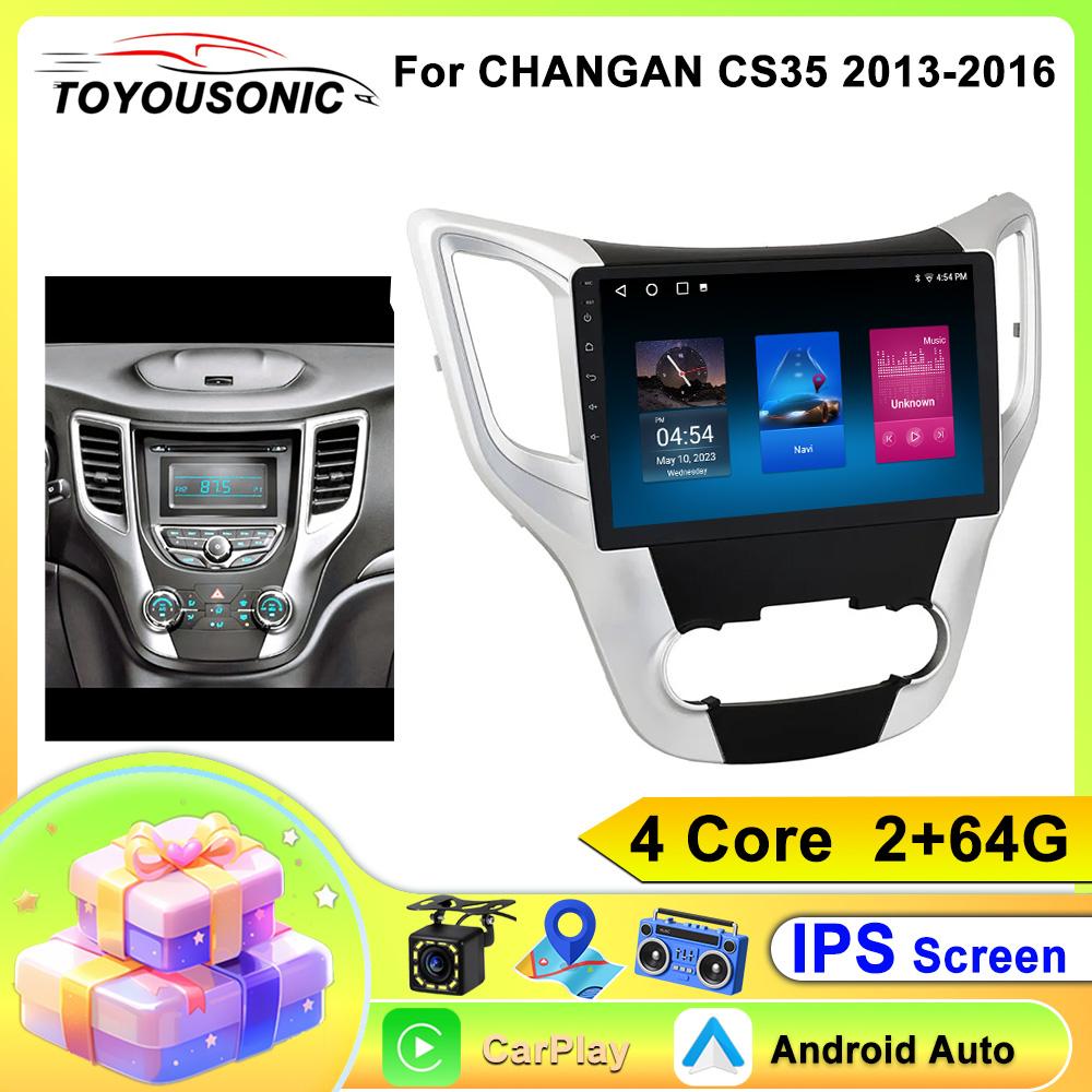Car Radio Android 13 For Changan CS35 2013 - 2017 Carplay Multimedia Vehicle Monitor Lettore Screen TV Navigation Stereo
