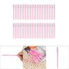50Pcs Set Disposable Eyelashes Brush Mascara Wands Applicator Eyes Makeup Cosmetic Tool Pink