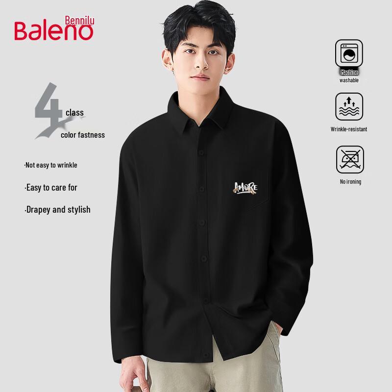 Baleno Men's Corduroy Long-Sleeve Casual Shirt
