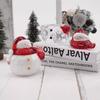 Kreatives Design DIY Glas Abstieg Epoxidharz Weihnachtsfigur Schnee Spiegel Aufbewahrungsbox Silikonform Winter Heimdeko Zubehör