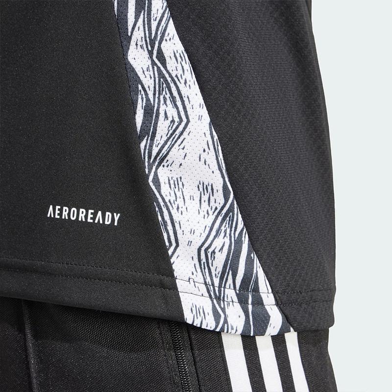 Adidas Arsenal AEROREADY 24/25 Auswärts Labrum London V-Ausschnitt Kapuze Kurzarm Fußballtrikot für Herren - Schwarz