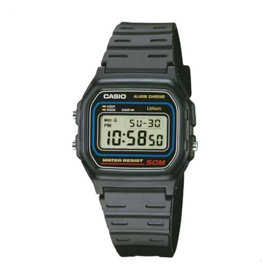 Часы W59-1V Casio CASIO Дешевый Casio Chipkashi Черный Цифровой Стандартный