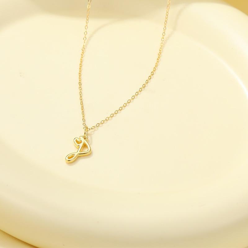 Banyan Tree S925 Silver English Letter Pendant Necklace - Simple, Elegant Style for Mother's Day