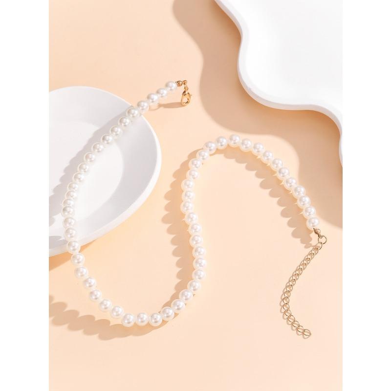 Vintage Imitation Pearl Ins Style Minimalist Niche Light Luxury Clavicle Necklace