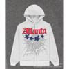 Sp1der Rapper YoungThug Same Foam Letter 555555 Couple Hoodie Pink Sweatshirt