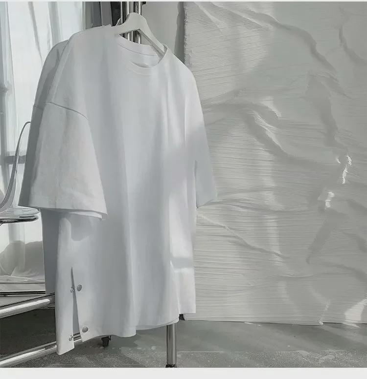 Men's Trendy Loose Fit T-Shirt, Short-Sleeved, Hong Kong Style, Versatile and Stylish.