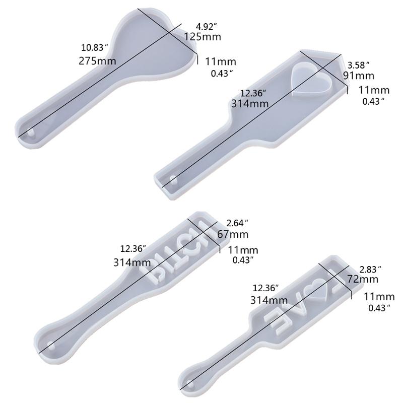 Diy Handmade Products Slap Paddles Ornament Silicone Mold Scented Gypsum Ornaments Drop Glue Resin Mold for Decoration