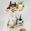 304 stainless steel golden triangle bracket corner bracket bathroom triangle storage rack toilet wall bracket bath accessories