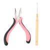 Hair Extension Hook Needle 3 Hole Pliers Set Stainless Steel Hair Extension Wig Tools