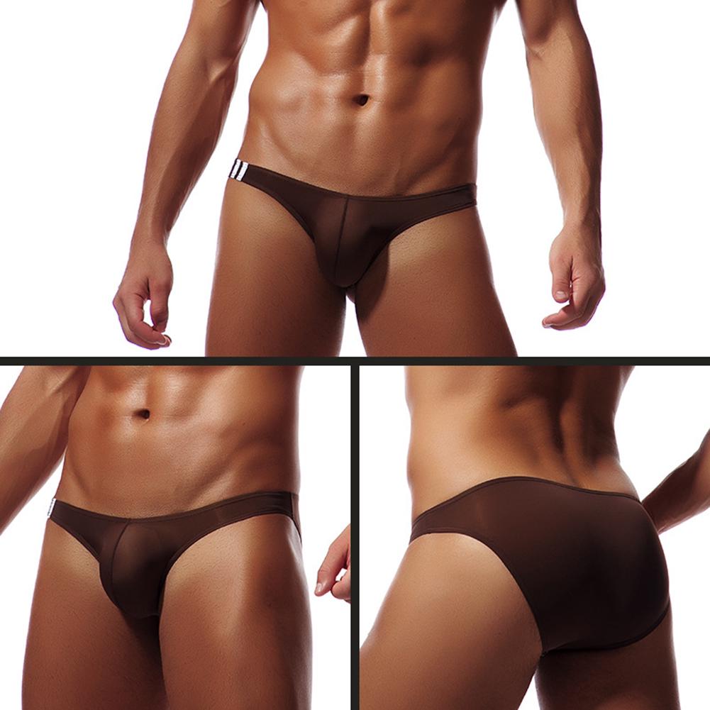 Puntos Men Sexy Respirant U Convexe Bulge Pouch T-Back Thong Slips Sous-Vêtements Taille Basse