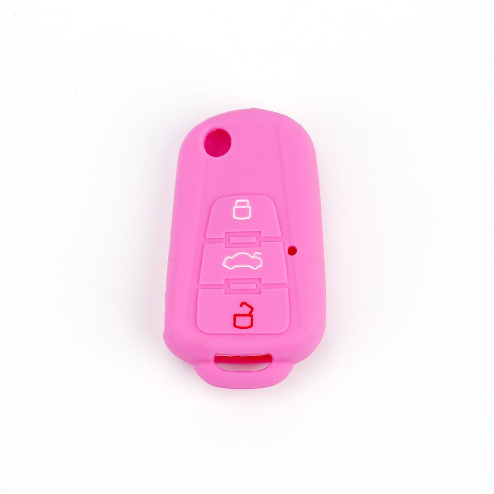 Suitable for Roewe 360   Folding 3-button Silicone Key Bag for MG GS Key Cover Soft Rubber Car Anti-theft Remote Control Cover