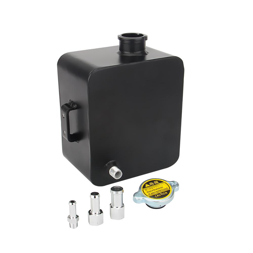 

2 л полированный литой расширительный бак для воды и крышка расширительный бак для охлаждающей жидкости комплект резервуара чёрный