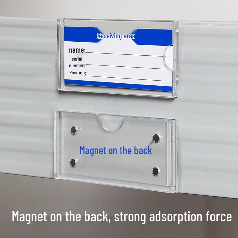 Transparent Acrylic Magnetic Label Holder