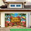 2D Flat Backdrop1pc Tropical Birthday Scene Backdrop Banner Polyester Wall Decor For Living Room Bedroom Office Outdoor Decor Holiday Gift