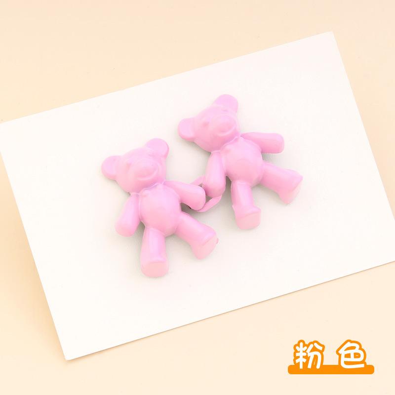 Adjustable Cute Bear Jeans Button Pins No Sew Detachable Waist Body Extender Clips for Loose Jean/skirt Fit Tighten Buckles