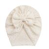 New Baby Solid Color Hole Hat, Breathable Bow Children's Hat, Thin Comfortable Baby Tire Hat