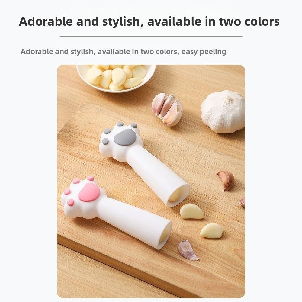 Cat Claw Garlic Roller Silicone Peeling Tube Creative Garlic Peeler  Garlic Peeling Tool