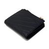 Daks Black Leather Dd Logo 2 Zip Wallet Dcwa2f417bk