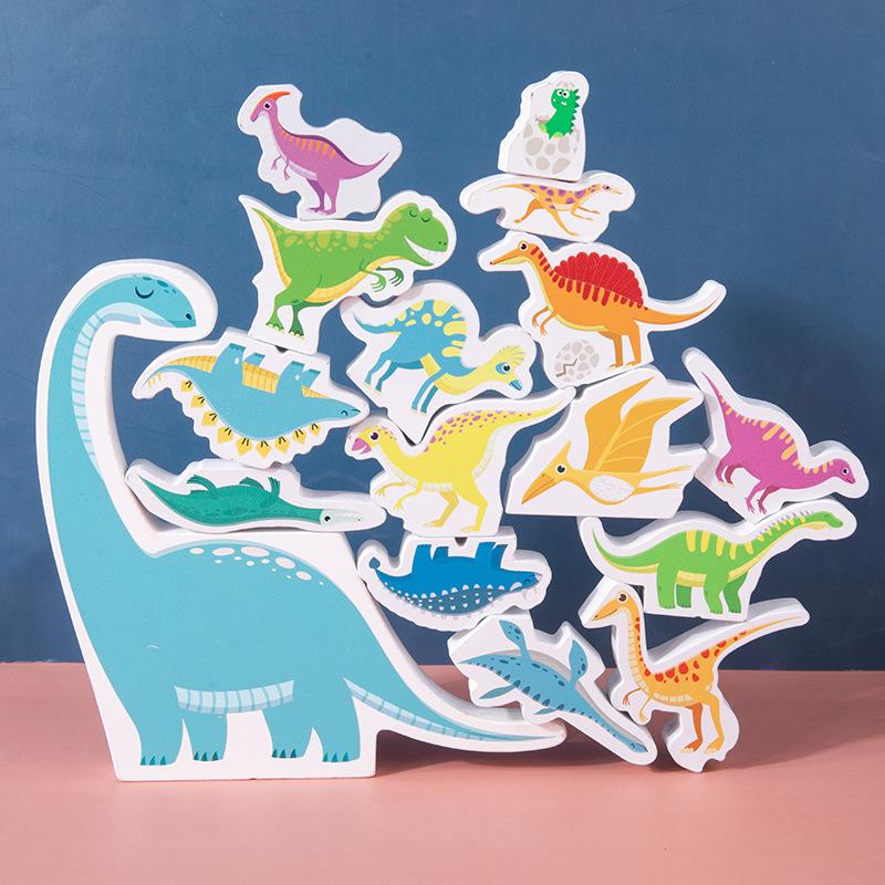 Dinosaur Stacking Blocks: Educational, Interactive Desktop Game for Young Children