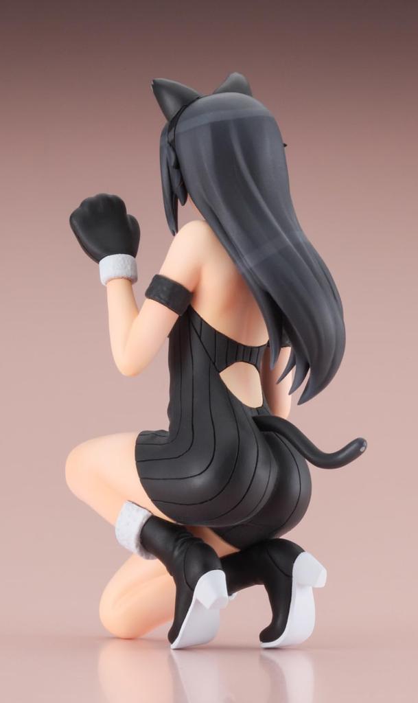 Hasegawa Egg Girls Collection 37 Haku Linfa Unpainted Resin Kit SP554 1/12 No. (Black Cat)