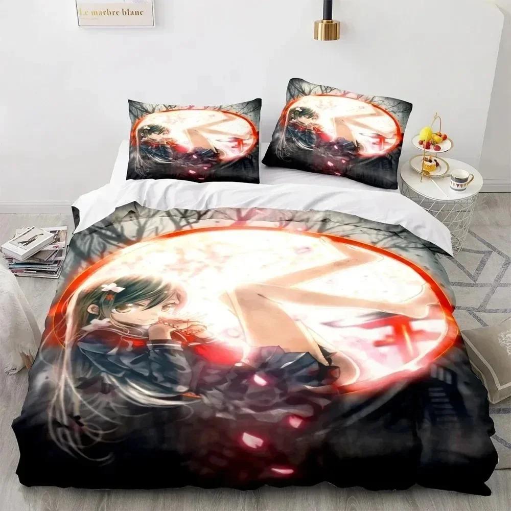Kawaii Girl Bedding Set 3D Printed Suitable for Bedroom Duvet Cover Set With Pillowcases Kids Home Textile