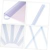 NUOBESTY 10pcs A4 Slide Binder Binding Bars for Report Covers Plastic Binding Bars Clear Binder Clear Slides Folders Plastic Paper Binder Plastic