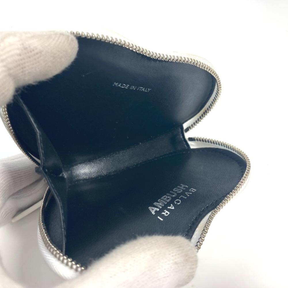 BVLGARI AMBUSH collaboration heart Coin Compartment Wallet coin purse White