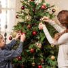 New 100PCS Christmas Drop Ornaments String Ribbon Xmas Ball Pendant Hanging Ropes Christmas Decorations Home Gift Packaging Tag