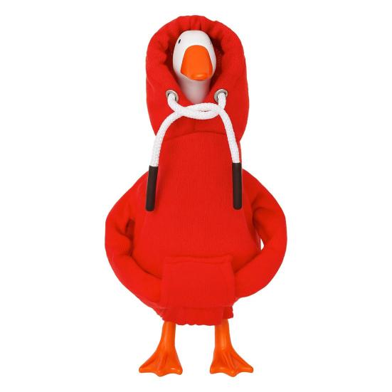 Desk Goose Hoodie 7-Inch Goose Statue Outfit Miniature Hoodie with Drawstring Clothes for Desktop Goose Table Decoration