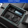 2PCS Center Console Organizer Compatible With -2025 Ford Maverick Storage Box Armrest Tray Replacement For 22-25 Maverick Accessories(ABS Center