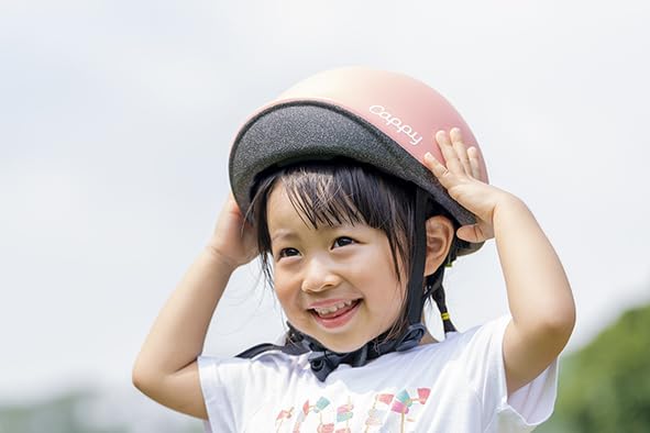[SG Certified] Ides Toddler Helmet, Cappy Petit XXS, Pink, Ages 1+, 45-50cm, Breathable and Lightweight