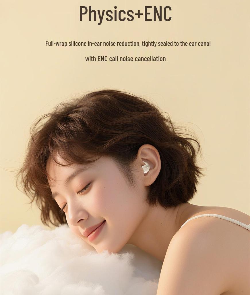Wireless Noise-Cancelling Silicone Sleep Earphones