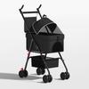 GVBB Compact Foldable Pet Stroller for Cats and Dogs - Lightweight, Detachable Design for Easy Travel.