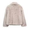 KOSY Faux Fur Hairy Coat Woman Warm Winter Fluffy Coat Women New Plush Jackets for Women Outerwears Luxury Women's Teddy Coats