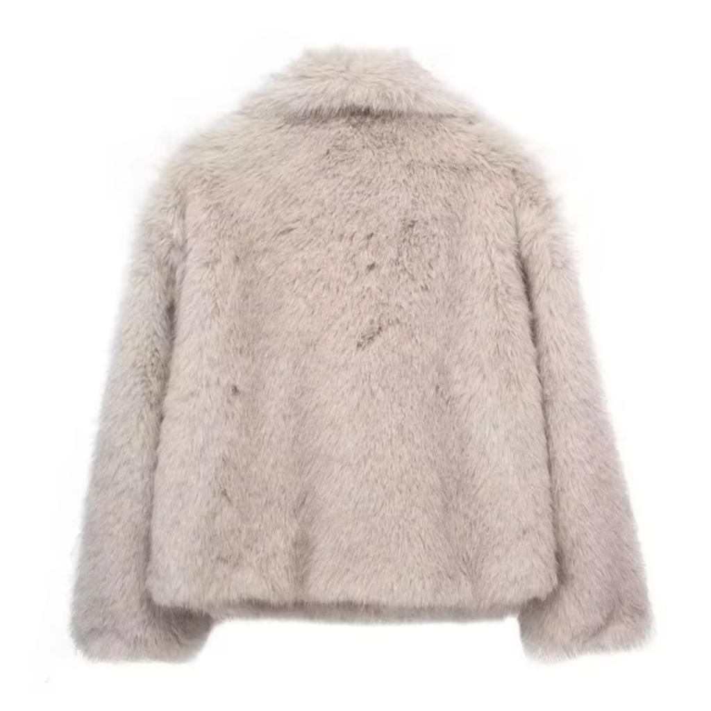 KOSY Faux Fur Hairy Coat Woman Warm Winter Fluffy Coat Women New Plush Jackets for Women Outerwears Luxury Women's Teddy Coats